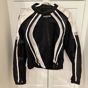 Frank Thomas armored leather motorcycle jacket